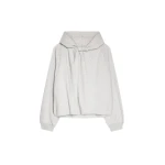 Dries Van Noten Draped cotton hoodie in Grey Melange | Hoodies | Luxury Shoes 