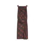 Dries Van Noten Draped gingham dress | Dresses | Luxury Shoes 