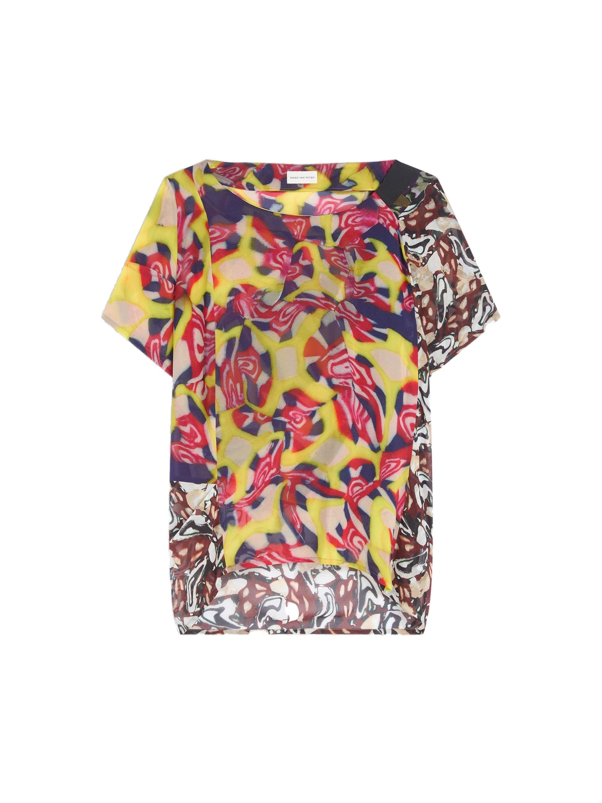 Dries Van Noten Draped viscose top in Purple | Tops | Luxury Shoes Dries Van Noten Draped viscose top in Purple | Tops | Luxury Shoes