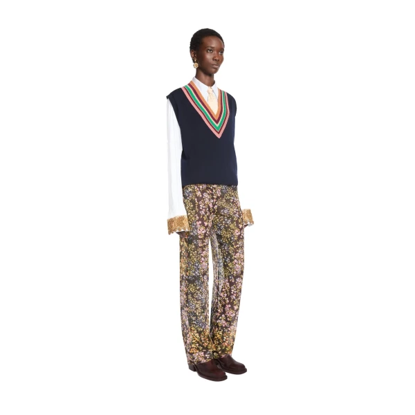 Elasticated jacquard pants in Auber - Image 3