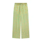 Dries Van Noten Elasticated jacquard pants in Light Green | Pants | Luxury Shoes 