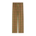 Dries Van Noten Elasticated lurex pants in Khaki | Pants | Luxury Shoes 