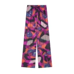 Dries Van Noten Elasticated moiré pants in Fuchsia | Pants | Luxury Shoes 