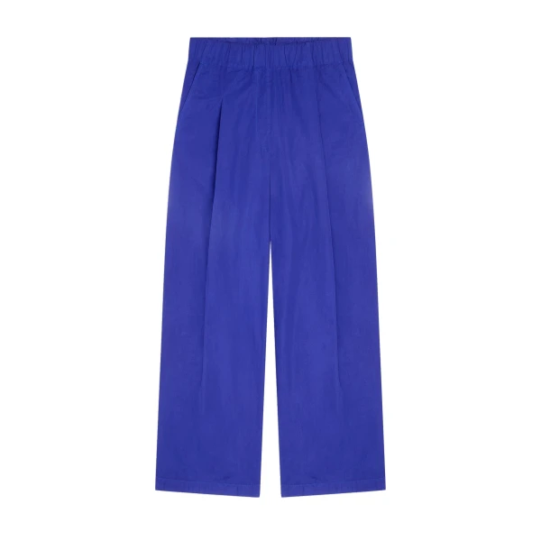 Elasticated overdyed pants in Electric