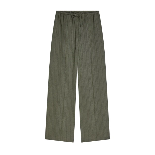 Dries Van Noten Elasticated viscose pants in Bottle | Pants | Luxury Shoes 