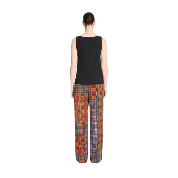 Elasticated viscose pants in Orange - Image 4