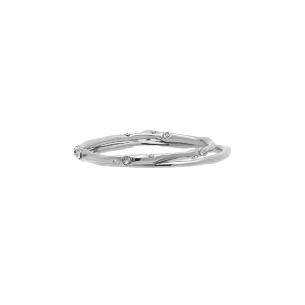 Embellished cuffs in Silver - Image 4