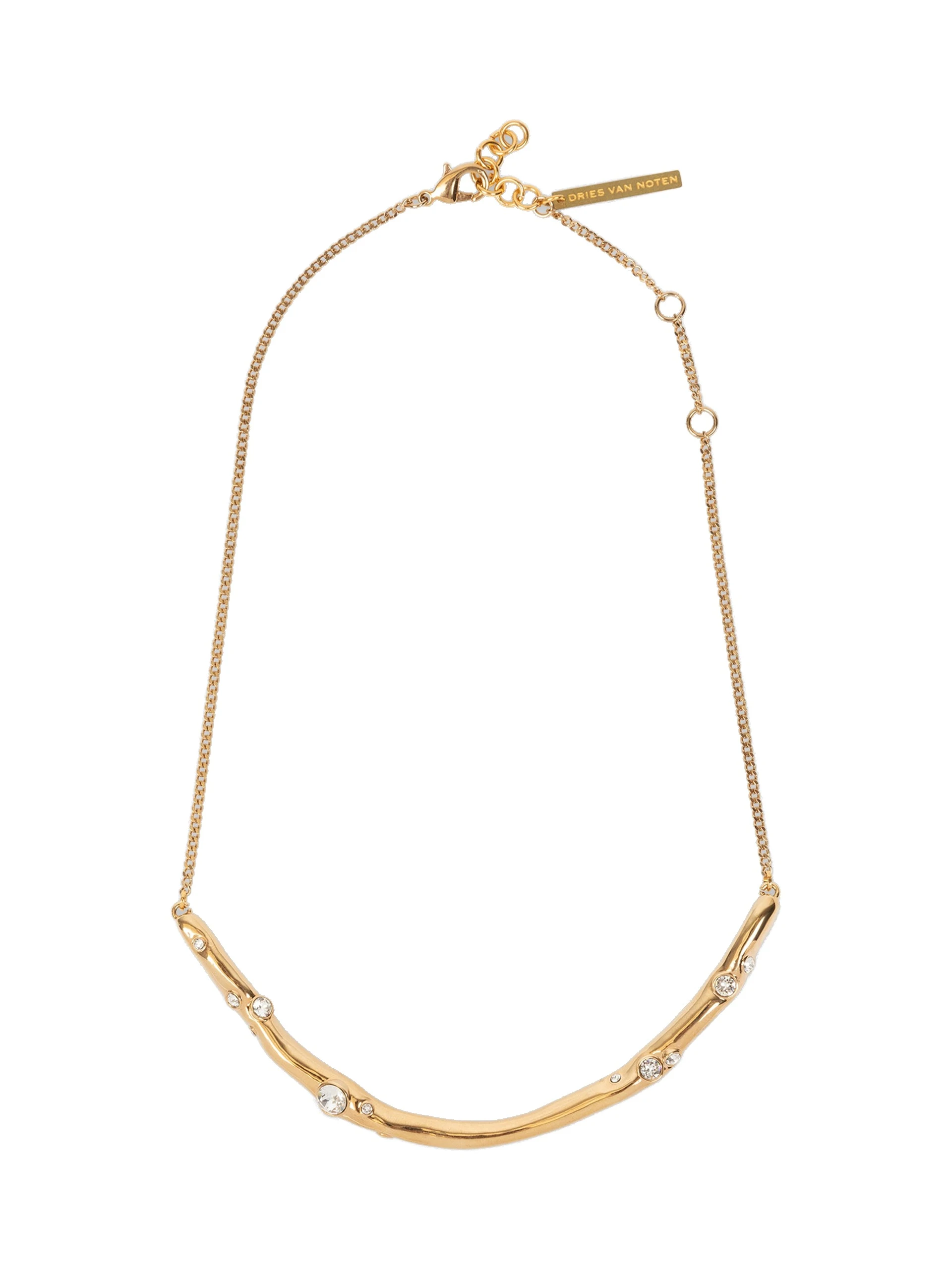 Dries Van Noten Embellished necklace in Gold | Necklace | Luxury Shoes Dries Van Noten Embellished necklace in Gold