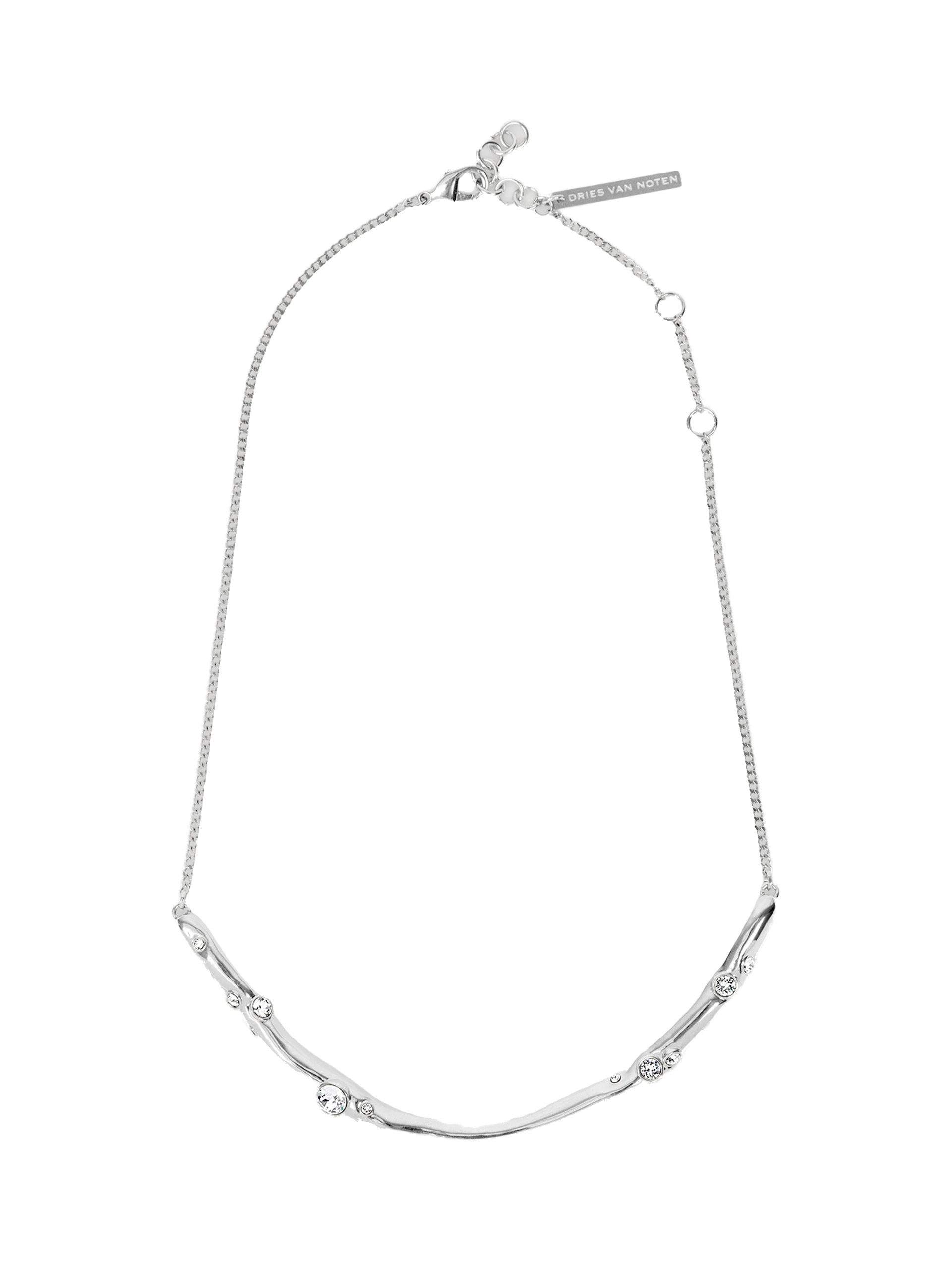 Dries Van Noten Embellished necklace in Silver | Necklace | Luxury Shoes Dries Van Noten Embellished necklace in Silver