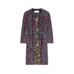 Dries Van Noten Embroidered coat in Petrol | Coats | Luxury Shoes 