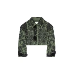 Dries Van Noten Embroidered cotton jacket in Bottle | Jackets | Luxury Shoes 