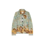 Dries Van Noten Embroidered floral blazer in Peach | Jackets | Luxury Shoes 