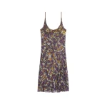 Dries Van Noten Embroidered slip dress in Purple | Dresses | Luxury Shoes 