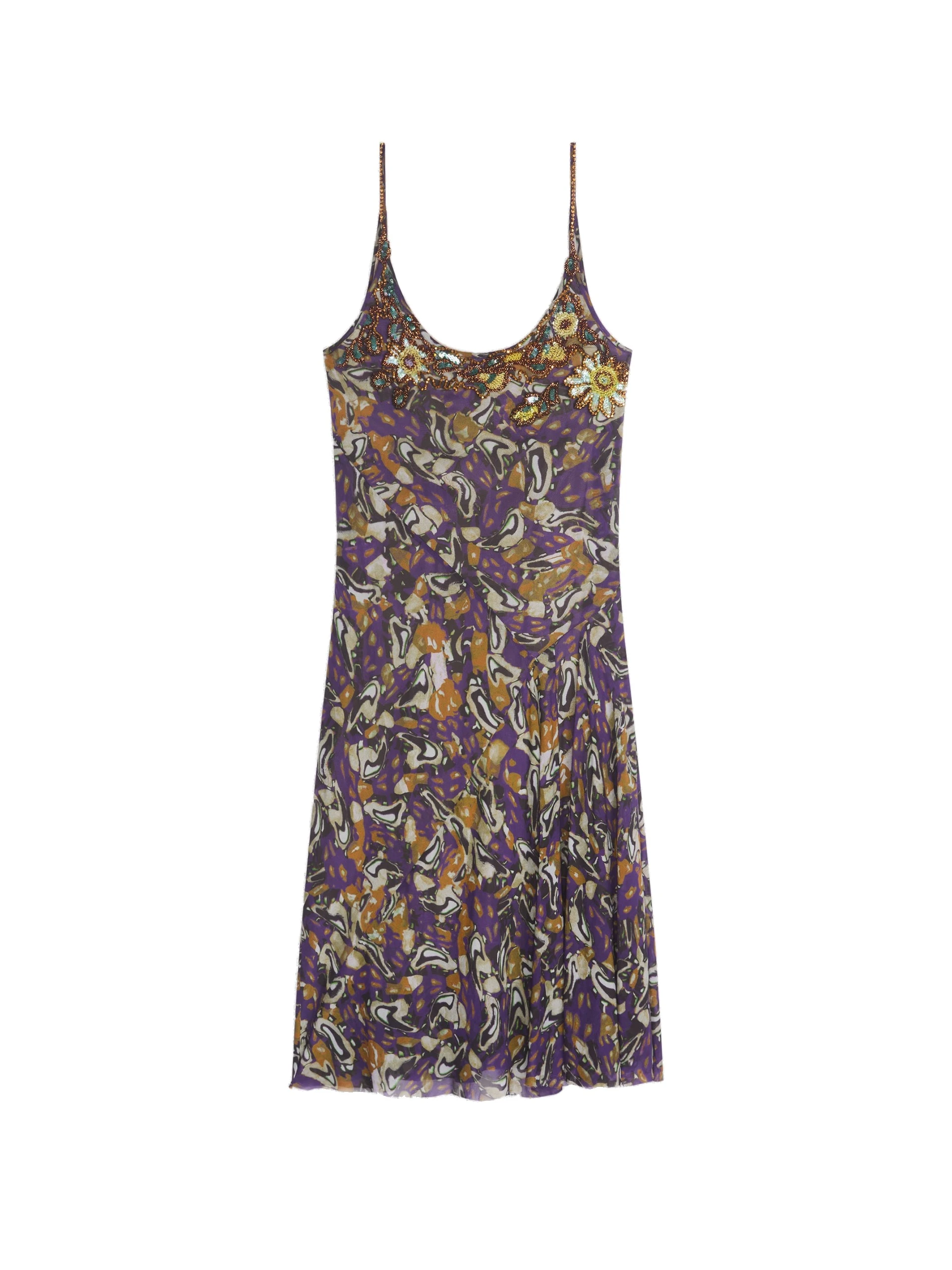 Dries Van Noten Embroidered slip dress in Purple | Dresses | Luxury Shoes Dries Van Noten Embroidered slip dress in Purple | Dresses | Luxury Shoes