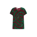 Dries Van Noten Embroidered tailored top in Burgundy | Tops | Luxury Shoes 