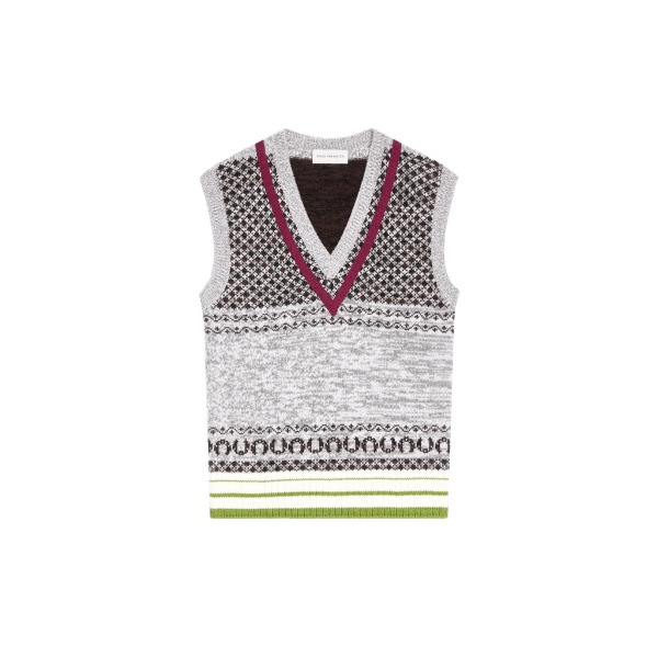 Dries Van Noten Fitted cashmere top in Ecru | Knitwear | Luxury Shoes 