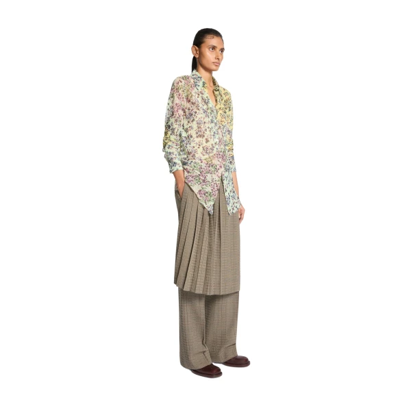 Fitted jacquard shirt in Mint - Image 3