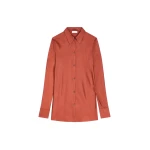 Dries Van Noten Fitted viscose shirt in Rust | Tops | Luxury Shoes 