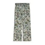 Dries Van Noten Flared floral trousers in Sky | Pants | Luxury Shoes 