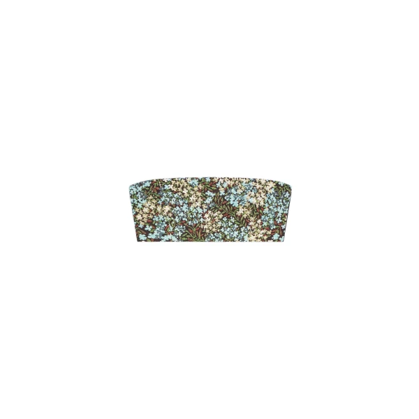 Dries Van Noten Floral bandeau top in Sky | Tops | Luxury Shoes 