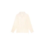 Dries Van Noten Fluid wrap top in Off White | Tops | Luxury Shoes 