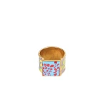 Dries Van Noten Handmade painted bracelet in Lilac