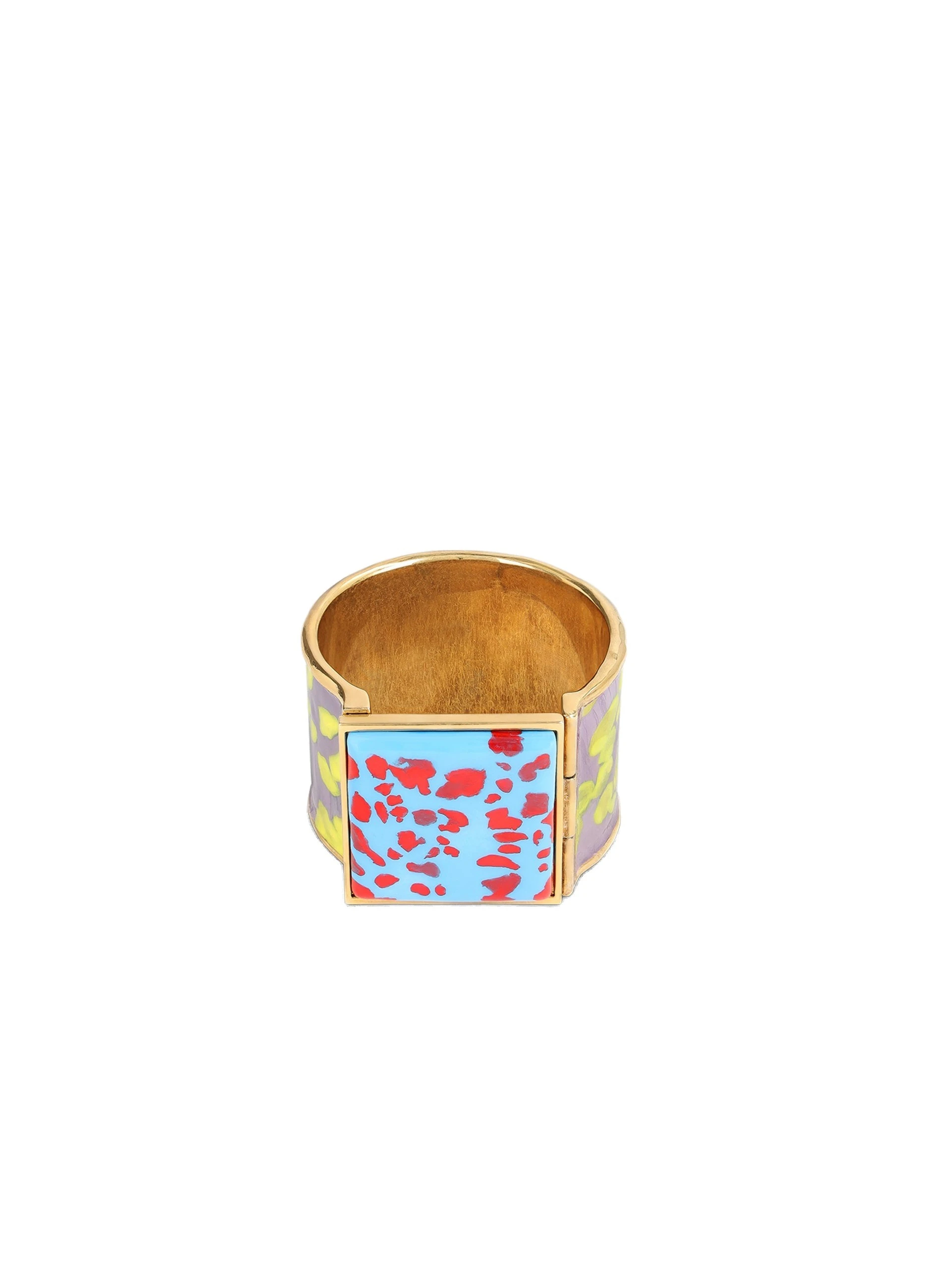 Dries Van Noten Handmade painted bracelet in Lilac | Bracelets | Luxury Shoes Dries Van Noten Handmade painted bracelet in Lilac