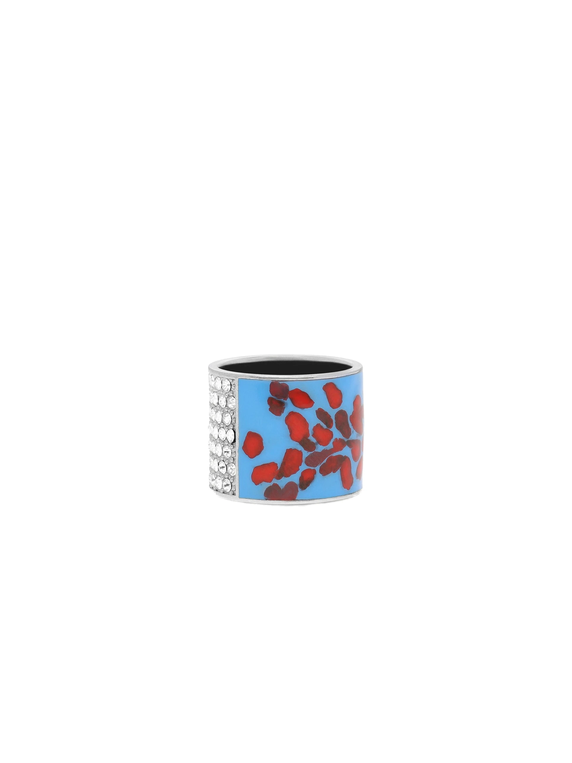 Dries Van Noten Handmade painted ring in Light Blue | Rings | Luxury Shoes Dries Van Noten Handmade painted ring in Light Blue
