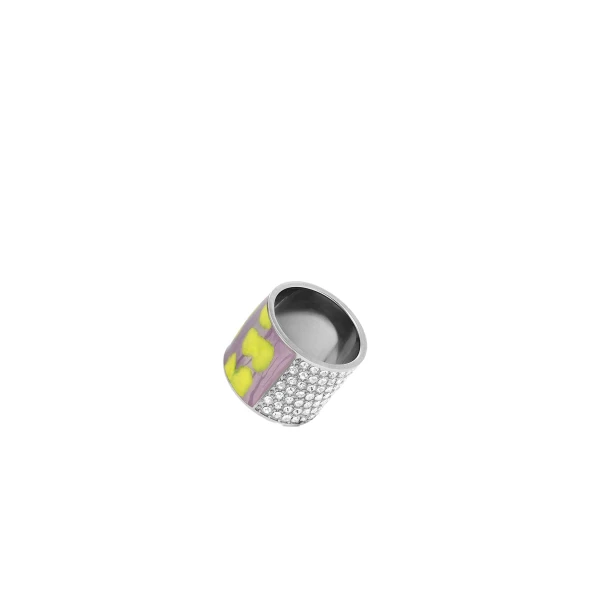 Handmade painted ring in Lilac - Image 4