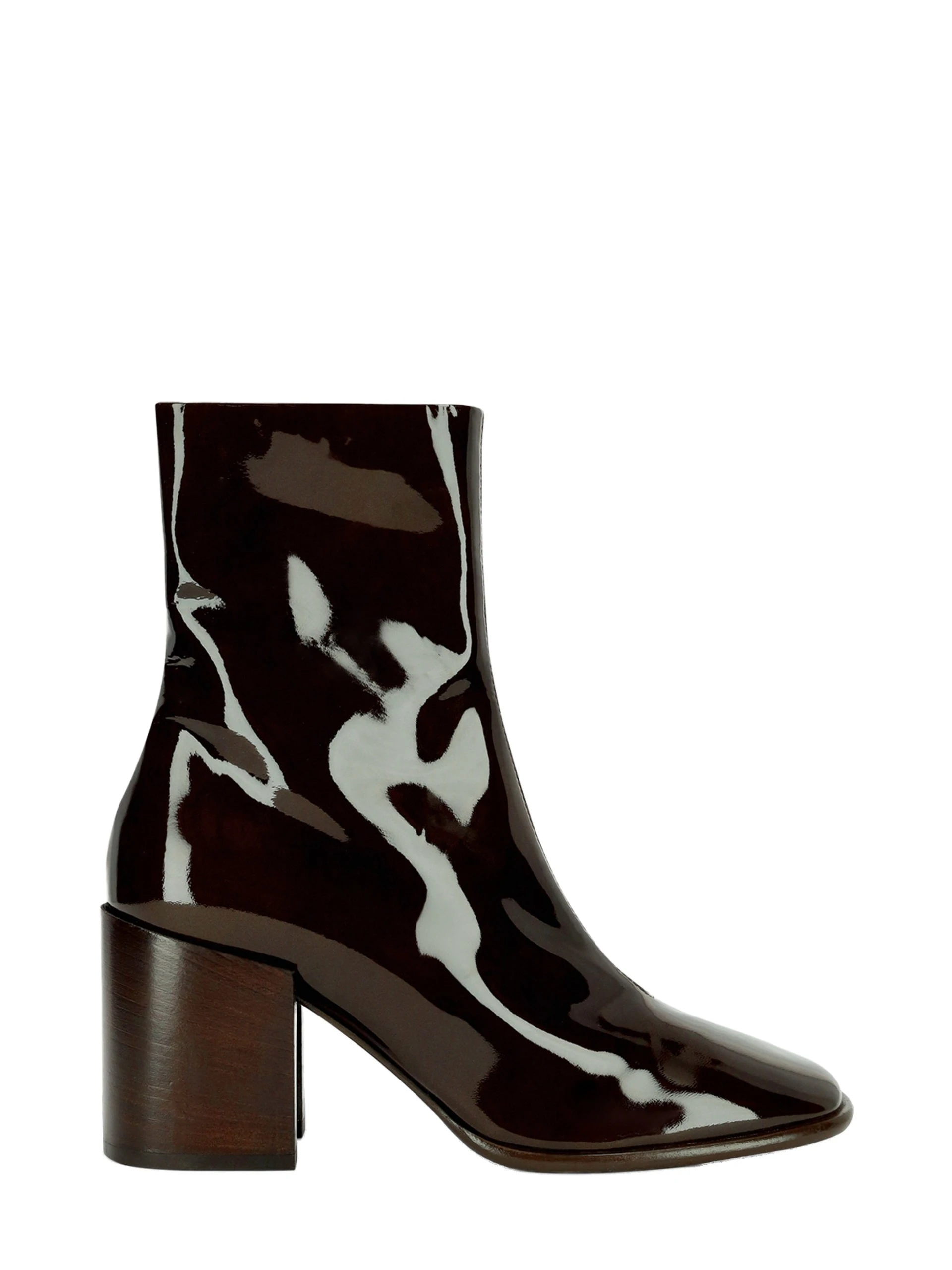 Dries Van Noten Heeled leather boots in Olive | Heels | Luxury Shoes Dries Van Noten Heeled leather boots in Olive