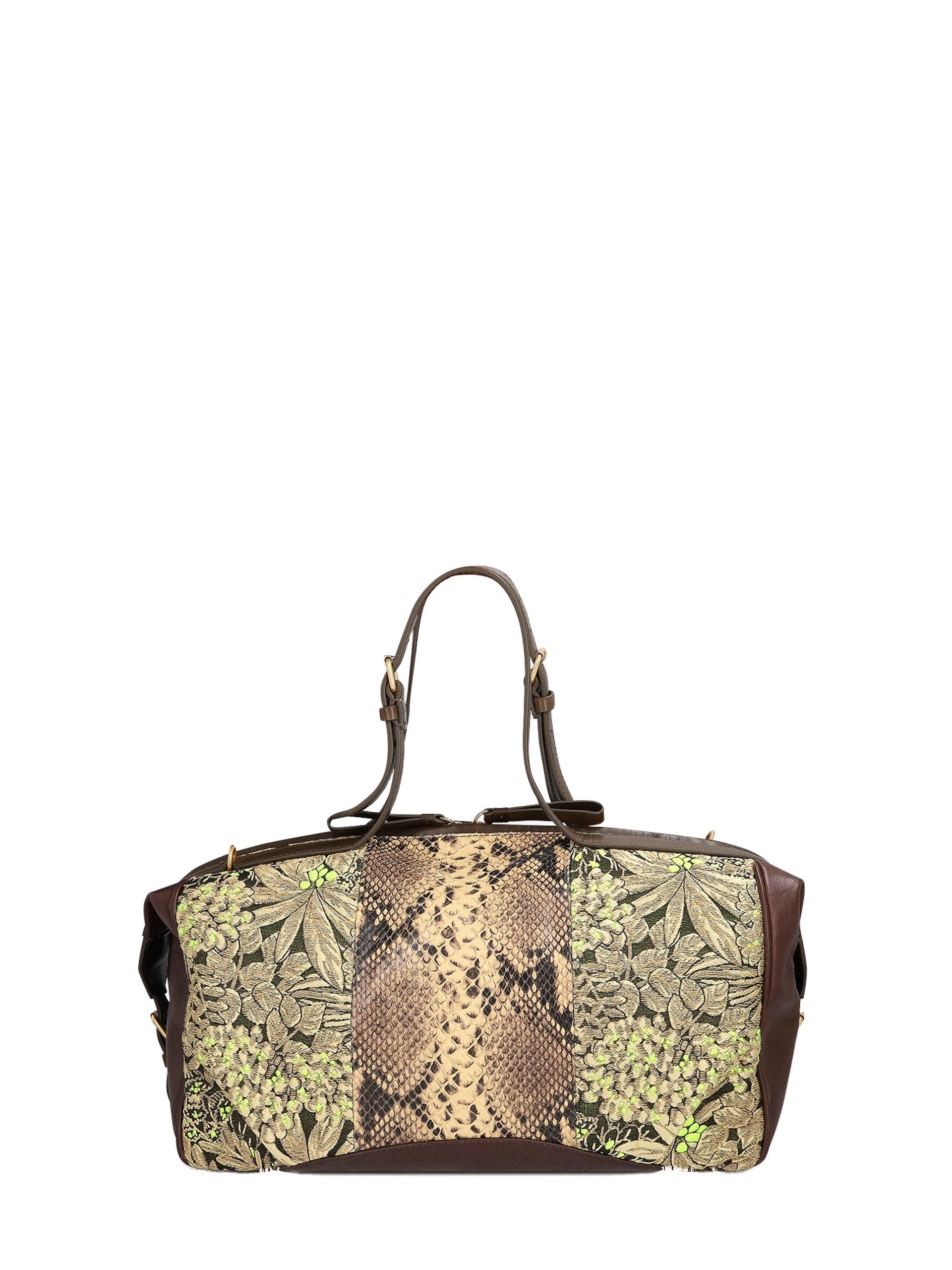 Dries Van Noten Jacquard East-West bag in Sand | Shoulder & Crossbody Bags | Luxury Shoes Dries Van Noten Jacquard East-West bag in Sand
