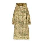 Dries Van Noten Jacquard duffle coat in Sand | Coats | Luxury Shoes 