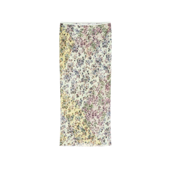 Jacquard midi skirt in Mint