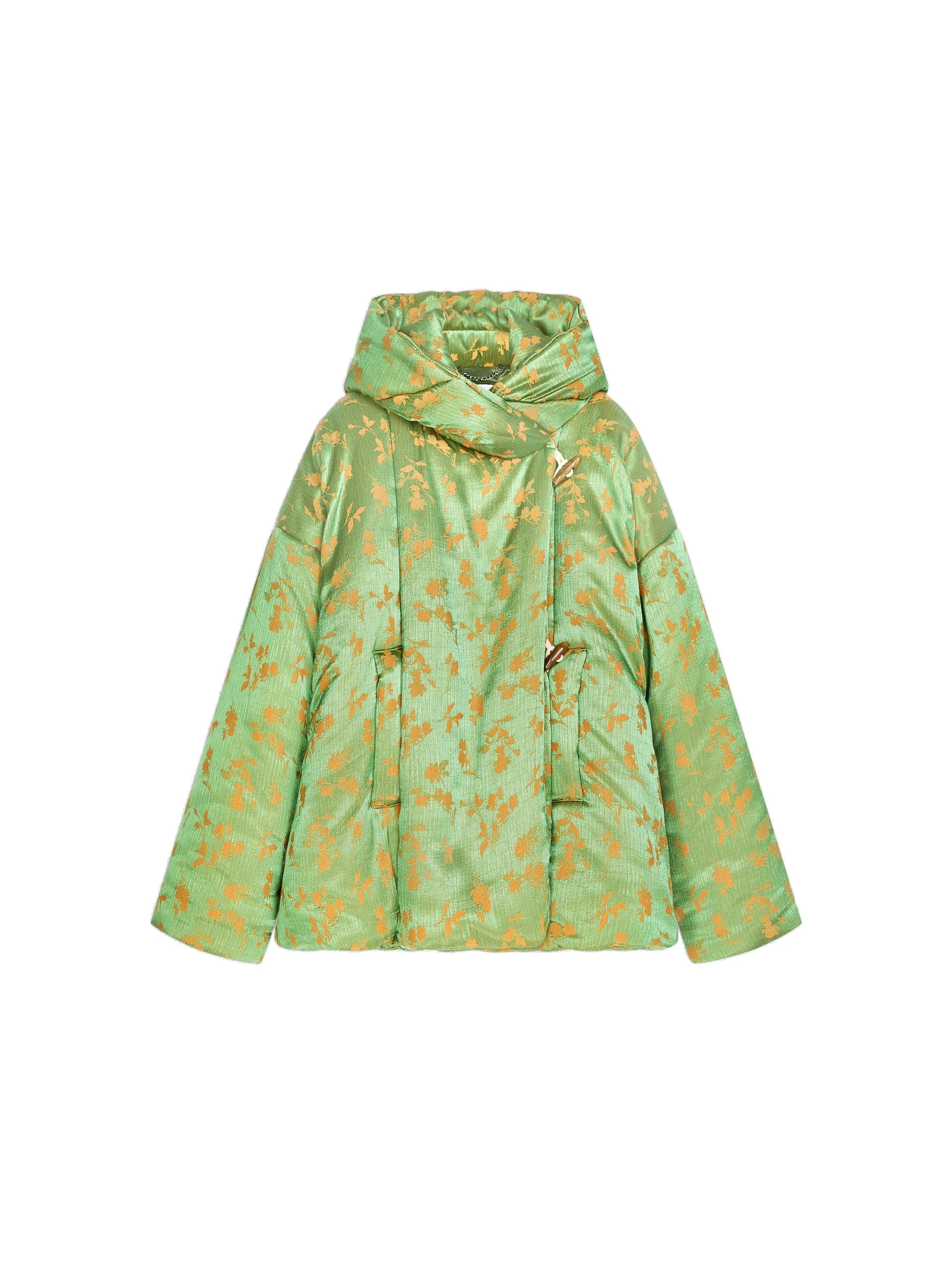 Dries Van Noten Jacquard puffer jacket in Light Green | Jackets | Luxury Shoes Dries Van Noten Jacquard puffer jacket in Light Green | Jackets | Luxury Shoes