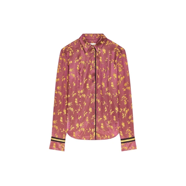 Jacquard shirt in Purple