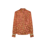 Dries Van Noten Jacquard shirt in Rust | Tops | Luxury Shoes 