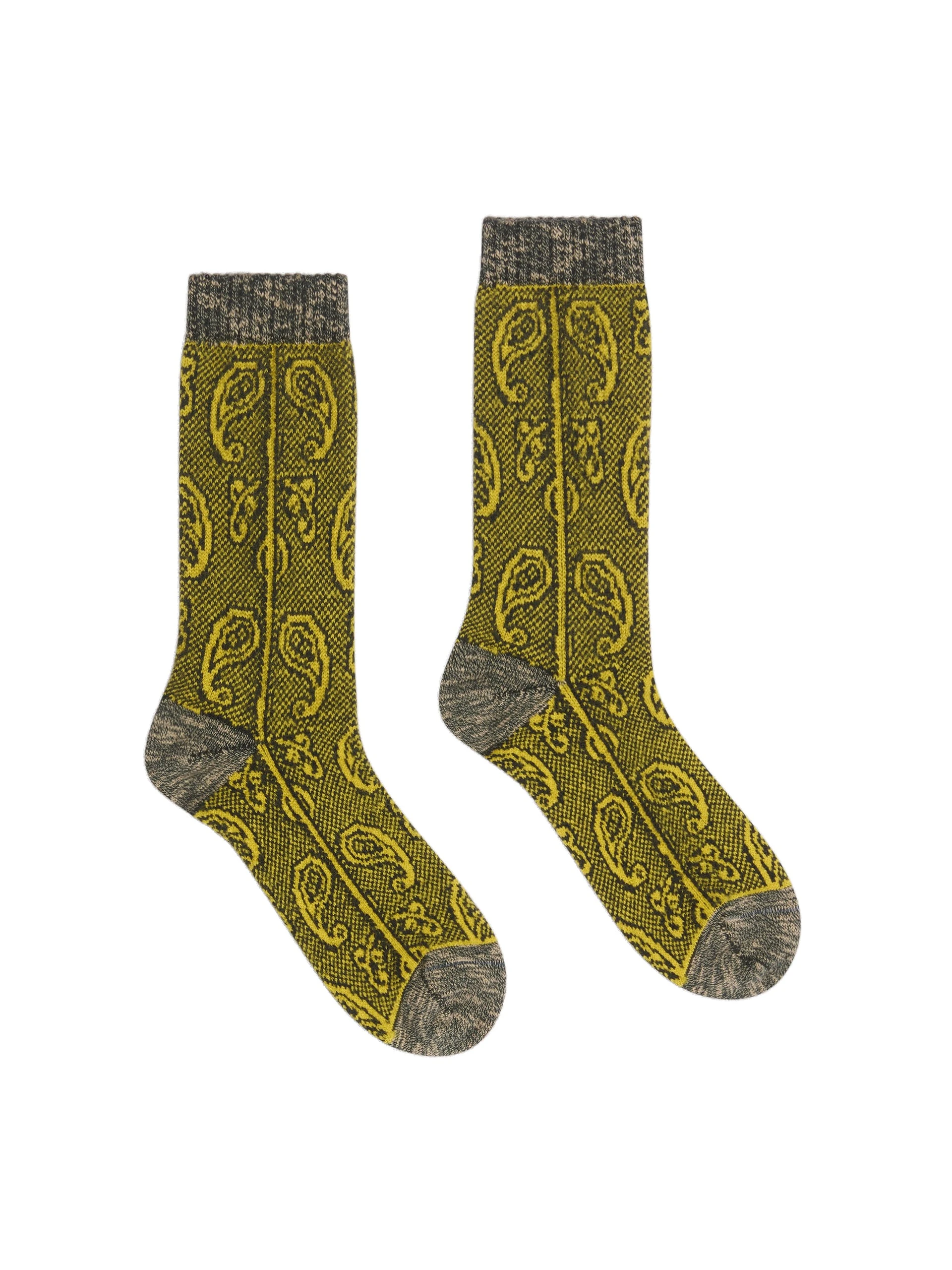 Dries Van Noten Jacquard wool socks in Khaki | | Luxury Shoes Dries Van Noten Jacquard wool socks in Khaki