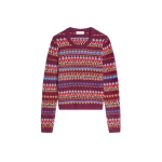 Dries Van Noten Jacquard wool sweater in Bordeaux | Knitwear | Luxury Shoes 