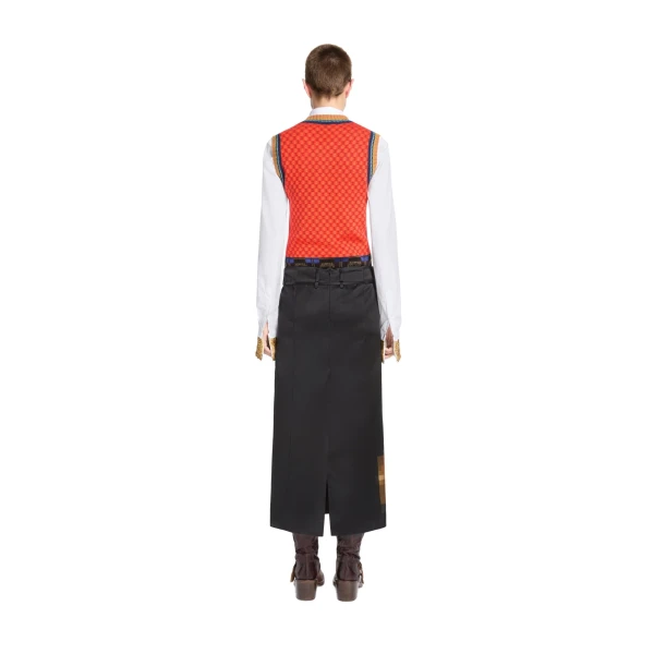 Jacquard wool sweater in Light Red - Image 4