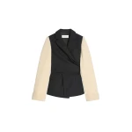 Dries Van Noten Knitted sleeves wool blazer in Black | Jackets | Luxury Shoes 
