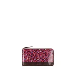 Dries Van Noten Large leather wallet in Fuchsia