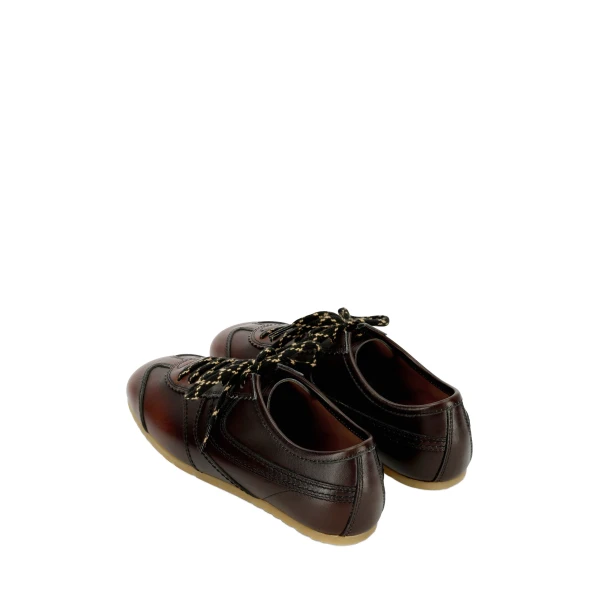 Leather sneakers in Tan - Image 4