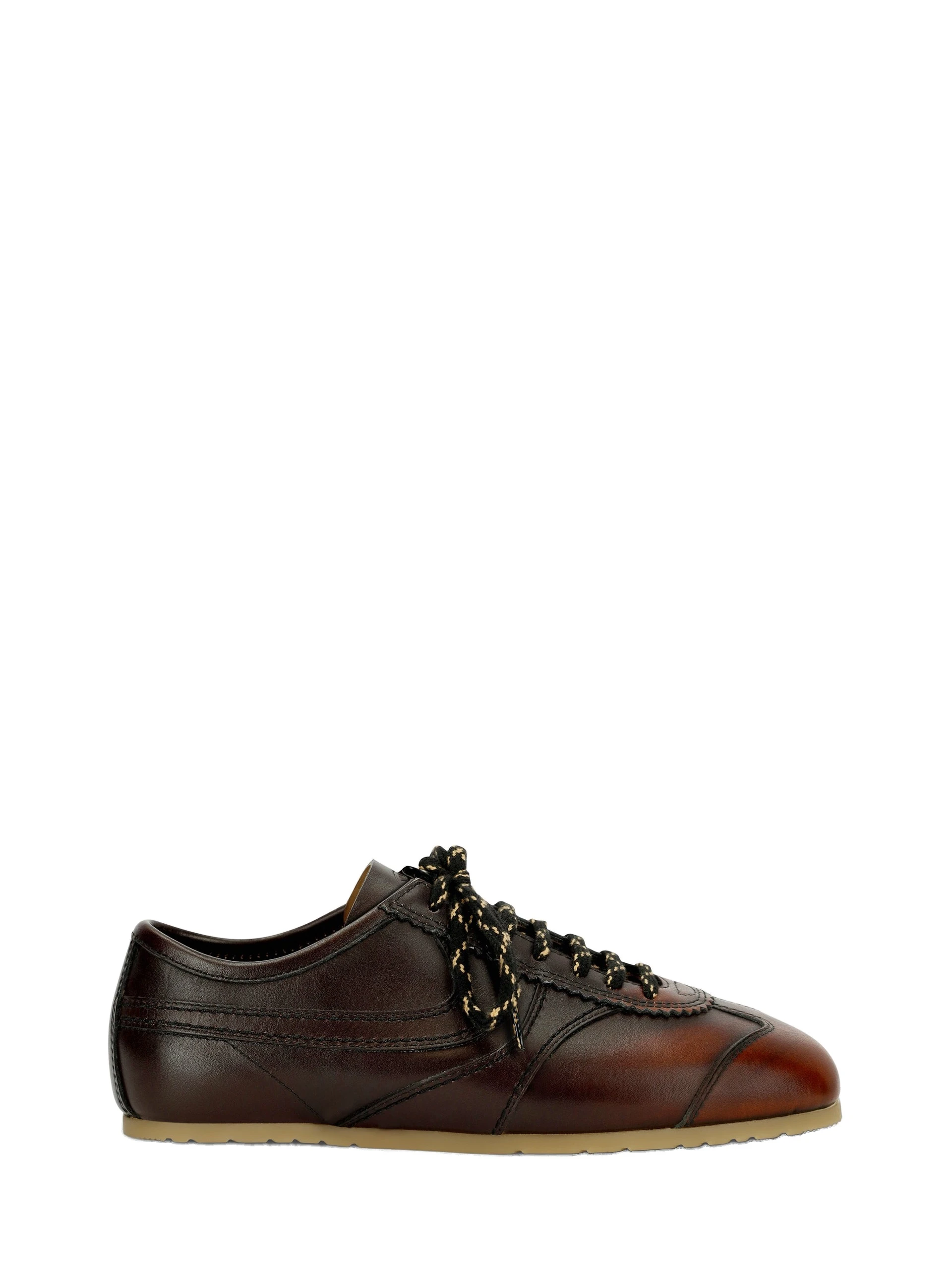Dries Van Noten Leather sneakers in Tan | Sneakers | Luxury Shoes Dries Van Noten Leather sneakers in Tan