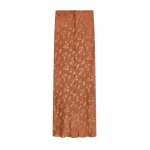 Dries Van Noten Long jacquard skirt in Rust | Skirts | Luxury Shoes 