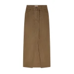 Dries Van Noten Long overdyed skirt in Khaki | Skirts | Luxury Shoes 