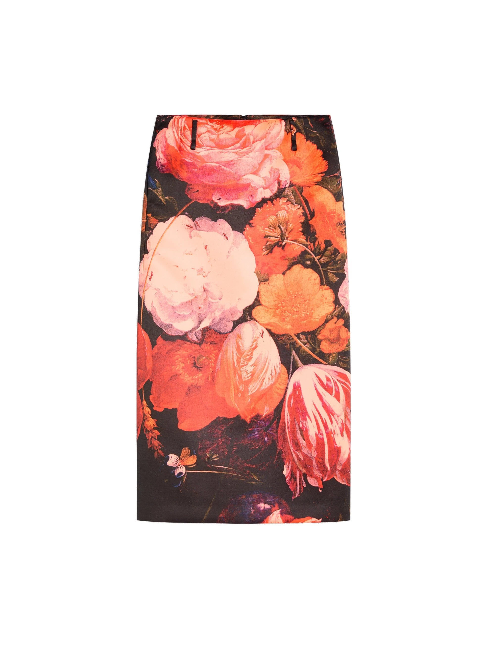 Dries Van Noten Long printed skirt in Neon Orange | Skirts | Luxury Shoes Dries Van Noten Long printed skirt in Neon Orange | Skirts | Luxury Shoes