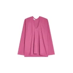 Dries Van Noten Long sleeve cotton tee in Berry | Tops | Luxury Shoes 