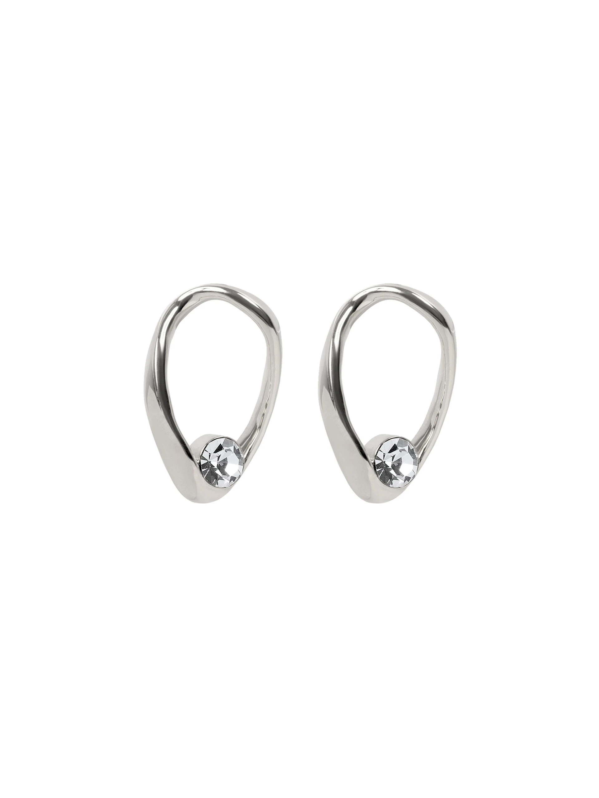 Dries Van Noten Loop earrings in Silver | Earrings | Luxury Shoes Dries Van Noten Loop earrings in Silver