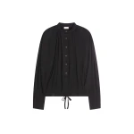 Dries Van Noten Loose cotton blouse in Black | Tops | Luxury Shoes 