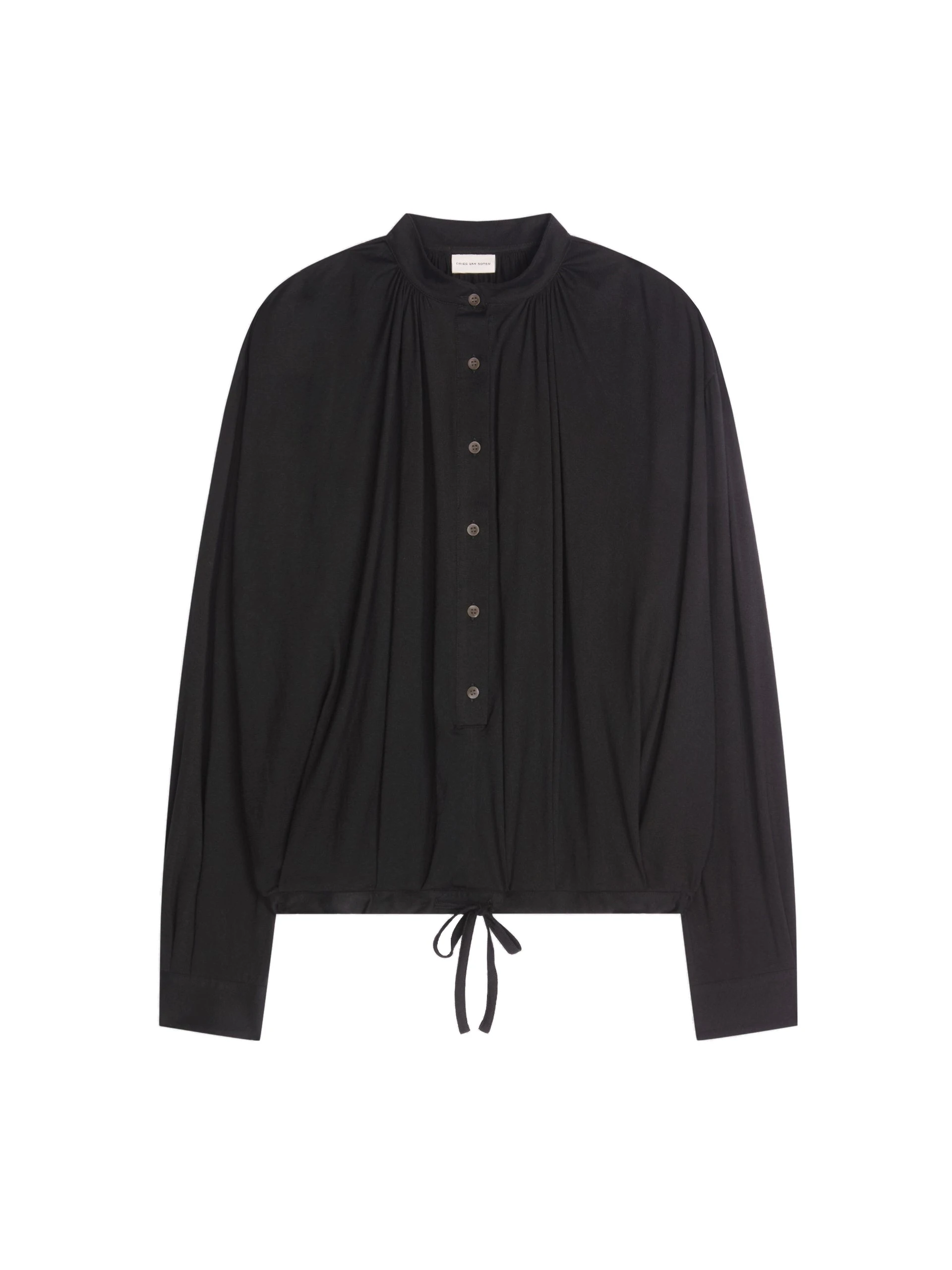 Dries Van Noten Loose cotton blouse in Black | Tops | Luxury Shoes Dries Van Noten Loose cotton blouse in Black | Tops | Luxury Shoes